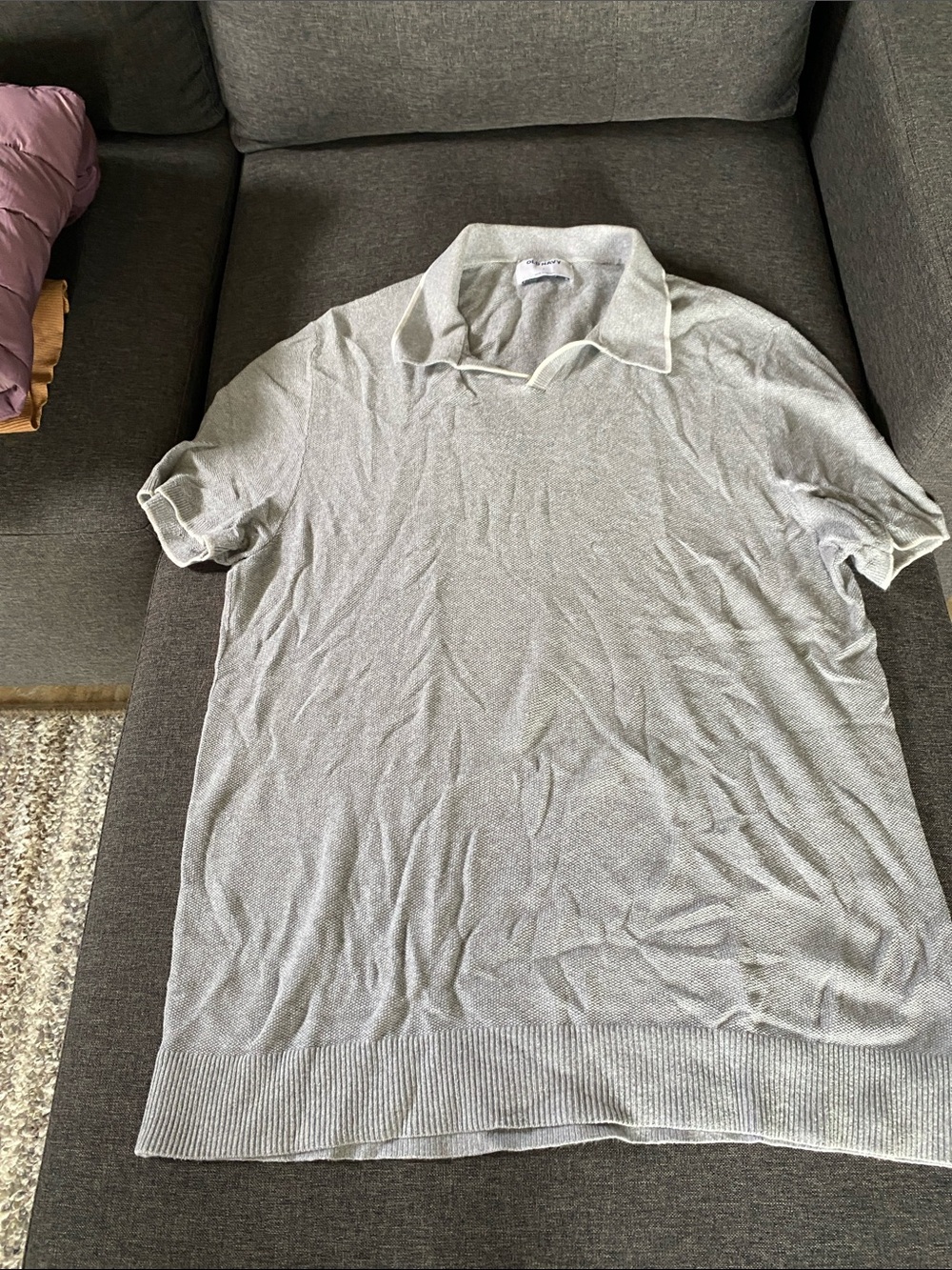 Old Navy Men’s Light Gray Polo Shirt